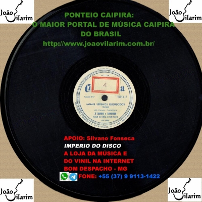 Zé Carreiro E Carreirinho - 78 RPM 1957 (COPACABANA 5814)